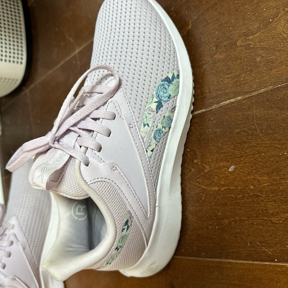 Women's Pink Floral Sneakers